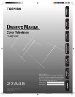 Toshiba 27A45 TV Operating Manual