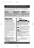 Philips 27PC4326/37 27PC432637 TV/VCR/DVD Combo Operating Manual