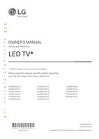 LG 49SM8600PUA TV Operating Manual