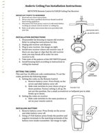 Anderic FAN2R/RR7078TR for Hampton Bay / HUNTER Ceiling Fan Remote Control Kit