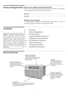 Frigidaire FAC126N1A1 Air Conditioner Unit Operating Manual