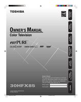 Toshiba 30HFX85 TV Operating Manual