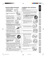 Toshiba 30HFX85 TV Operating Manual