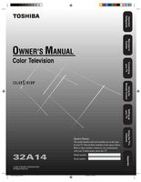 Toshiba 32A14 TV Operating Manual