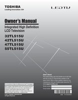 Toshiba 42TL515U 47TL515U 55TL515U TV Operating Manual