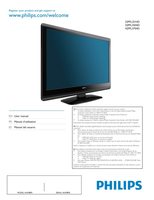 Philips 32PFL3504D 32PFL3504D/F7 32PFL3504DF7 TV Operating Manual