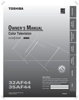 Toshiba 32AF44 35AF44 TV Operating Manual