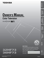 Toshiba 32HF73 36HF73 TV Operating Manual