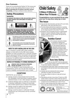 Toshiba 32HF73 36HF73 TV Operating Manual