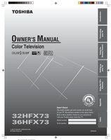 Toshiba 32HFX73 36HFX73 TV Operating Manual