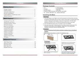 Hisense 40H3E TV Operating Manual