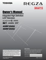 Toshiba 40RF350 46RF350 TV Operating Manual