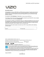 Vizio E320VL E370VL TV Operating Manual