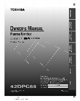 Toshiba 42DPC85 TV Operating Manual