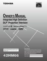 Toshiba 42HM66 TV Operating Manual