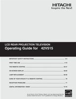 Hitachi 42V515 TV Operating Manual