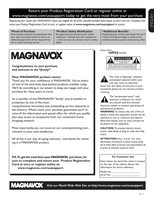 Magnavox 42MF438B/F7 52MF438B/F7 TV Operating Manual