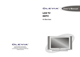 Olevia 427V 432V 437V TV Operating Manual