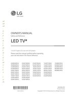LG 43UM6900PUA 43UM7300PUA 43UM7310PUA TV Operating Manual