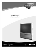 Philips 43P8341 TV Operating Manual