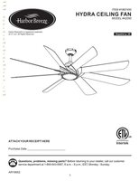 Download Home Decorators Collection 43326 Hydra 70in Ceiling Fan documentation