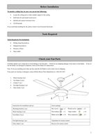 Harbor Breeze 52GALA 00883 Infinite Breeze Paddle Stream Ceiling Fan Ceiling Fan Operating Manual