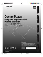 Toshiba 50HP16 TV Operating Manual