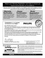 Philips 50P8341 TV Operating Manual