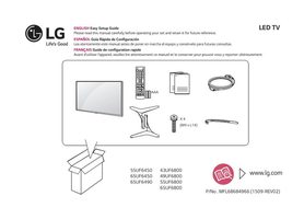 LG 43UF6400 43UF6430 43UF6800 TV Operating Manual