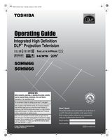 Toshiba 50HM66 56HM66 TV Operating Manual