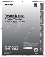 Toshiba 51HX84 57HX84 TV Operating Manual