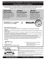 Philips 60PP9601OM TV Operating Manual