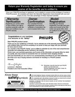 Philips 55PP9401 60PP9401 TV Operating Manual