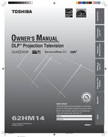 Toshiba 62HM14OM TV Operating Manual