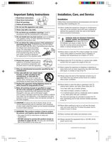 Toshiba 62HM14OM TV Operating Manual