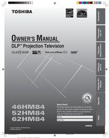 Toshiba 62HM84OM TV Operating Manual