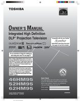 Toshiba 42HM95 46HM95 52HM95 TV Operating Manual