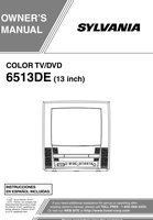 Philips 6513DE TV/DVD Combo Operating Manual