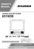 Philips 6519DB TV/DVD Combo Operating Manual