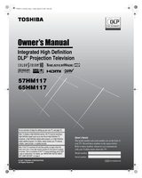 Toshiba 57HM117 65HM117 TV Operating Manual