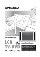 Philips 6615LDF 6615LDG TV/DVD Combo Operating Manual