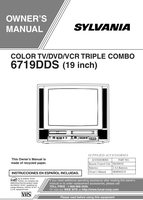 Philips 19TVD3S 6719DD 6719DDS DVD Player Operating Manual