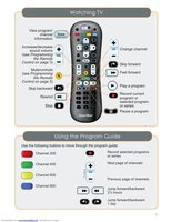 Channel Master CM7500XRC2OM Universal Remote Control Operating Manual