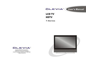 Olevia 742 742I 747I TV Operating Manual