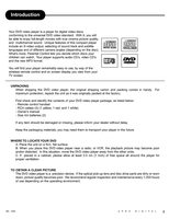 Apex AD1000 DVD Player Operating Manual