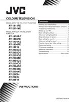 JVC AV1403AE AV1403FE AV1404AE TV Operating Manual