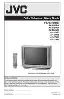 JVC AV27D304OM TV Operating Manual