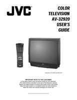 JVC AV32920 TV Operating Manual