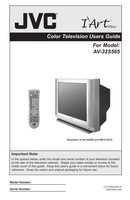 JVC AV32S565 TV Operating Manual