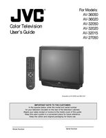 JVC AV36050OM TV Operating Manual